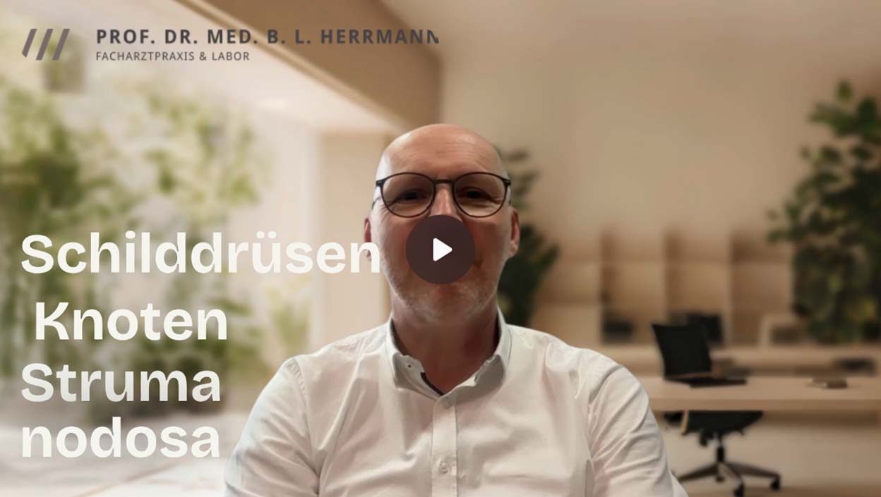 Video von Prof. Dr. Herrmann mit Brille, der in die Kamera spricht